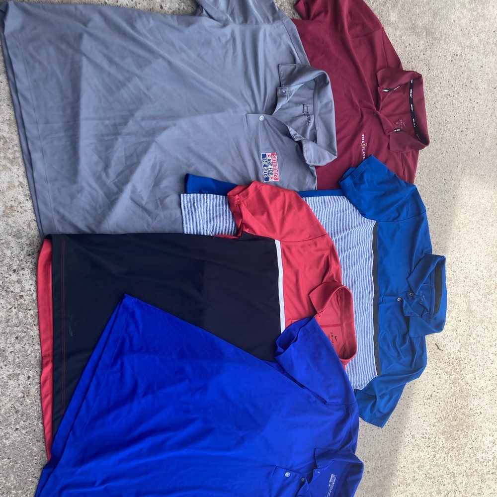 Lot of 5 Men’s Nike Golf Polos